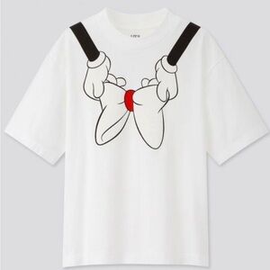 Disney x Uniqlo UT White Tee with Cartoon Graphic